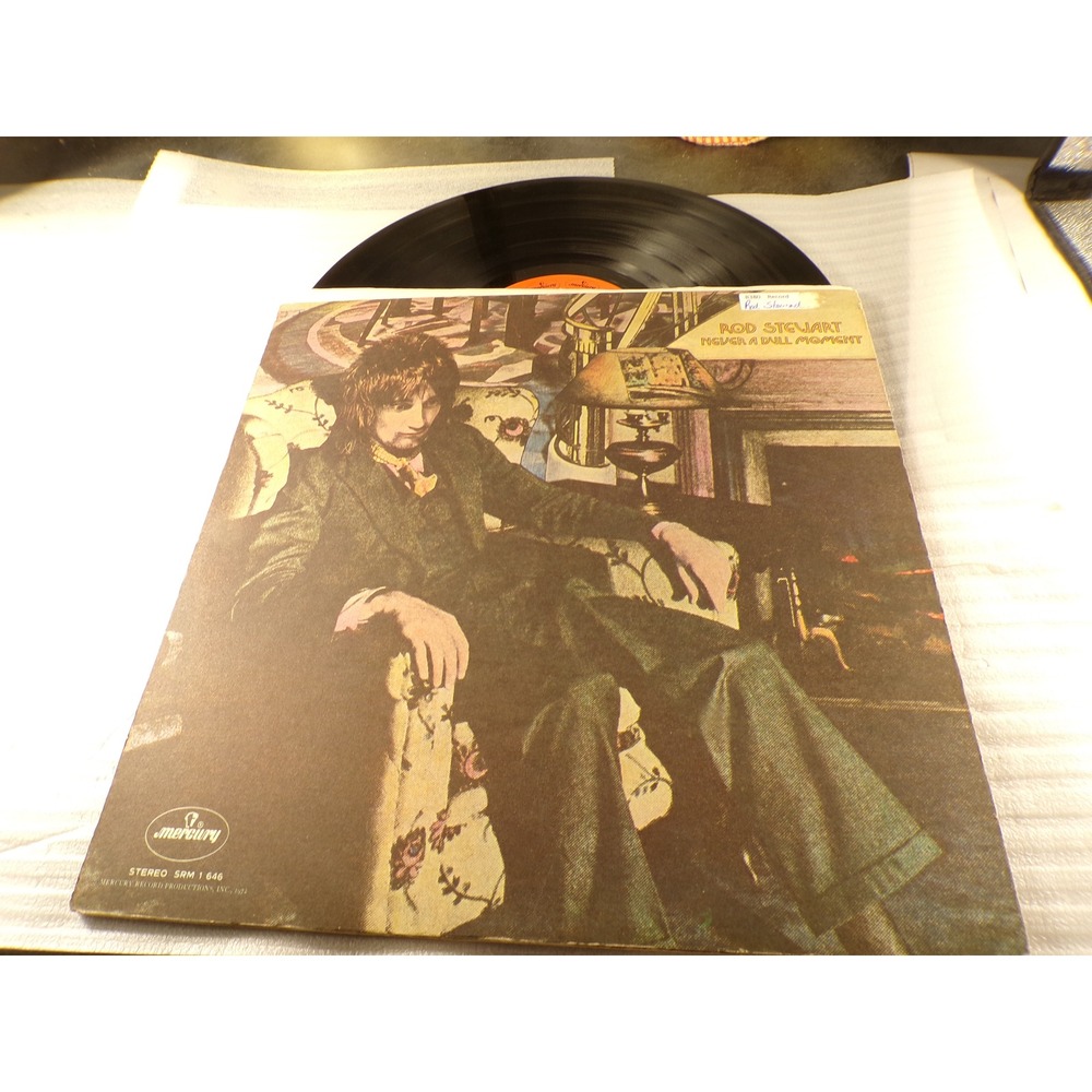 Rod Stewart Never A Dull Moment Vinyl LP Record Mercury SRM-1-646 1972 Rock
